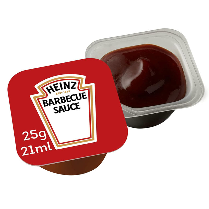 Heinz Barbecue Sauce 25g x 100 Cups Smokey & Sweet BBQ Dip Portion Cups