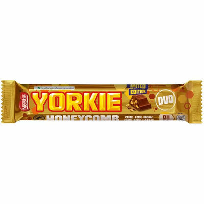 Yorkie Honeycomb Milk Chocolate DUO Bar 66g (Box Of 24)