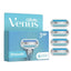 Gillette Venus Smooth Razor Blades 4 Cartridge Heads with 3 Blades Each for Women Smooth Comfortable Shave