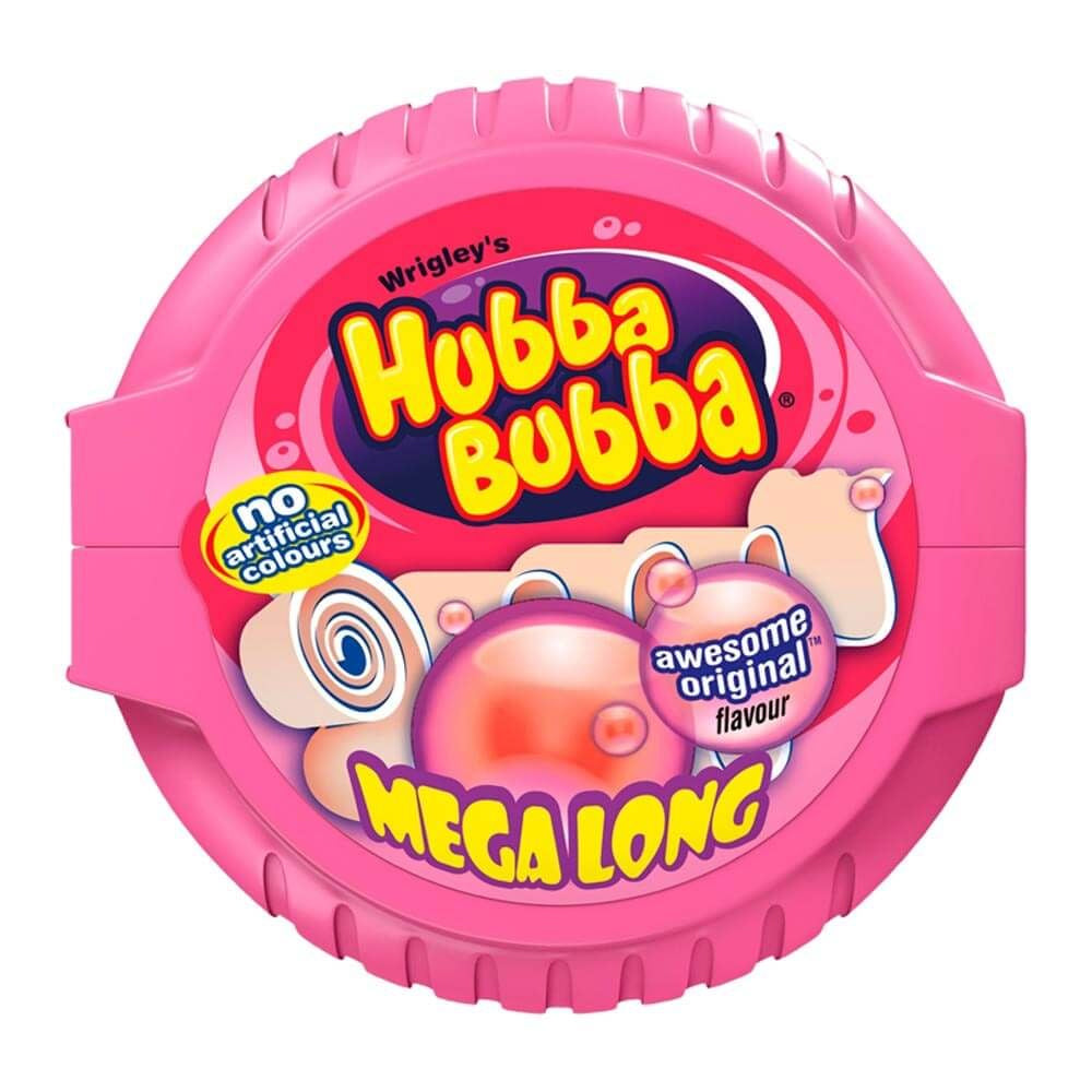 Hubba Bubba Fancy Fruit Bubblegum Mega Long Tape 12 x 56g - WingsMart