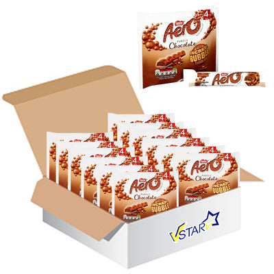 Aero Bubbly Milk Chocolate Bars 4 Pack 14 x 108g - Full Box - WingsMart