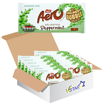 Aero Peppermint Mint Chocolate Sharing Bar 15 x 100g - Full Box - WingsMart