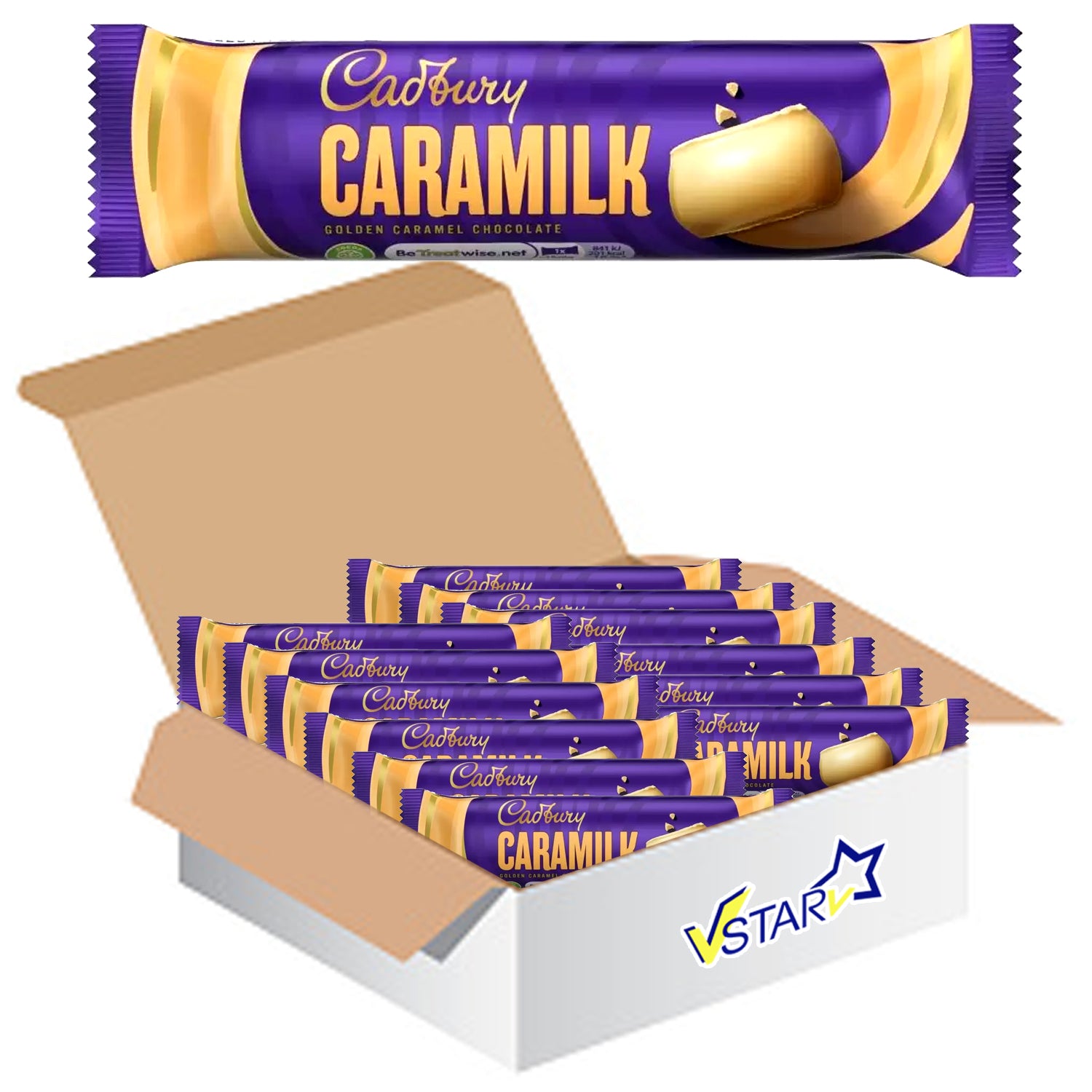 Cadbury Caramilk Golden Caramel Chocolate Bar 36 x 37g - Full Box - WingsMart