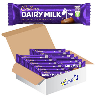 Cadbury Dairy Milk Chocolate Bar 48 x 45g - Full Box - WingsMart