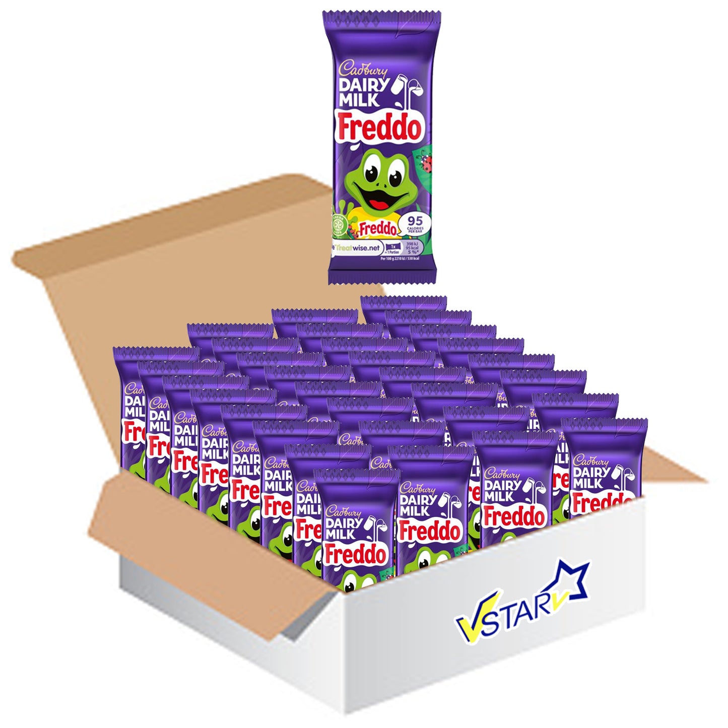 Cadbury Dairy Milk Freddo Chocolate Bar 60 x 18g - Full Box - WingsMart