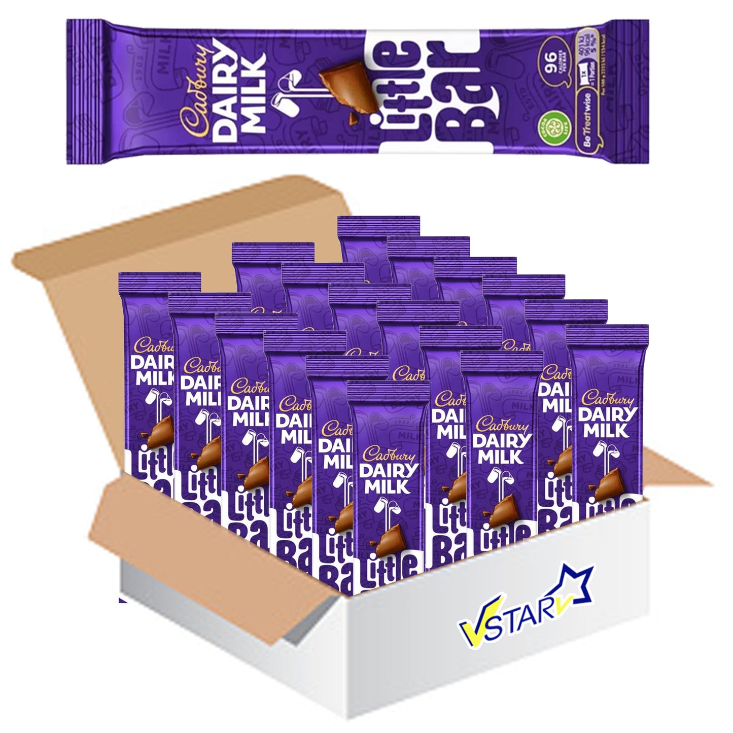 Cadbury Dairy Milk Little Bar 60 x 18g - Full Box - WingsMart