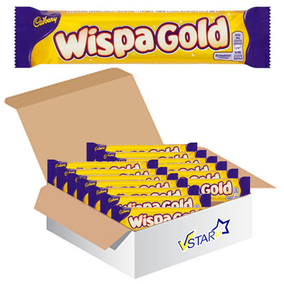 Cadbury Wispa Gold Chocolate Bar 48 x 48g - Full Box - WingsMart