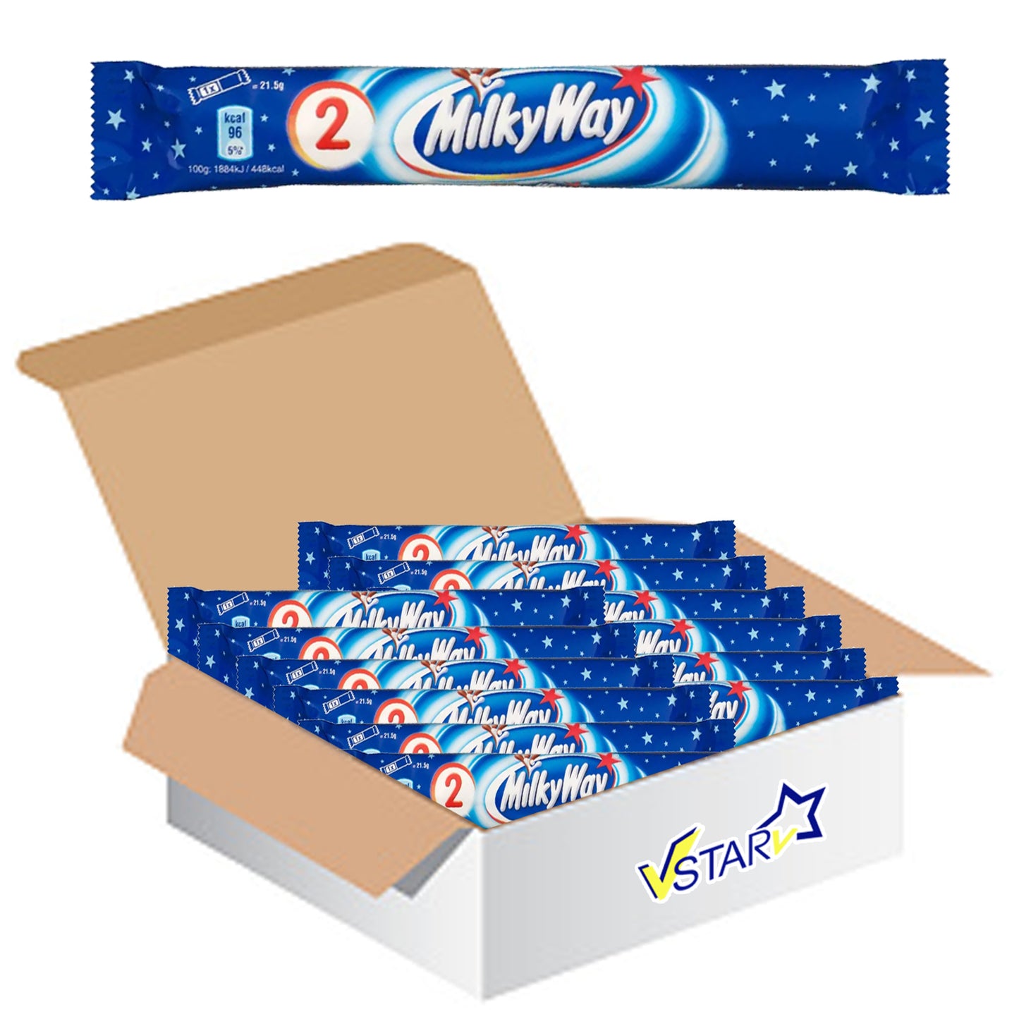 Milky Way Twin Chocolate Bars 28 x 43g - Full Box - WingsMart