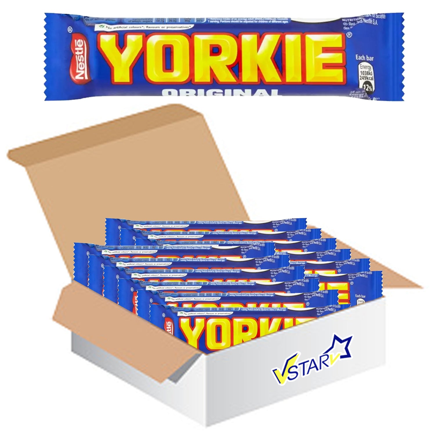 Yorkie Milk Chocolate Bars 24 x 46g - Full Box - WingsMart