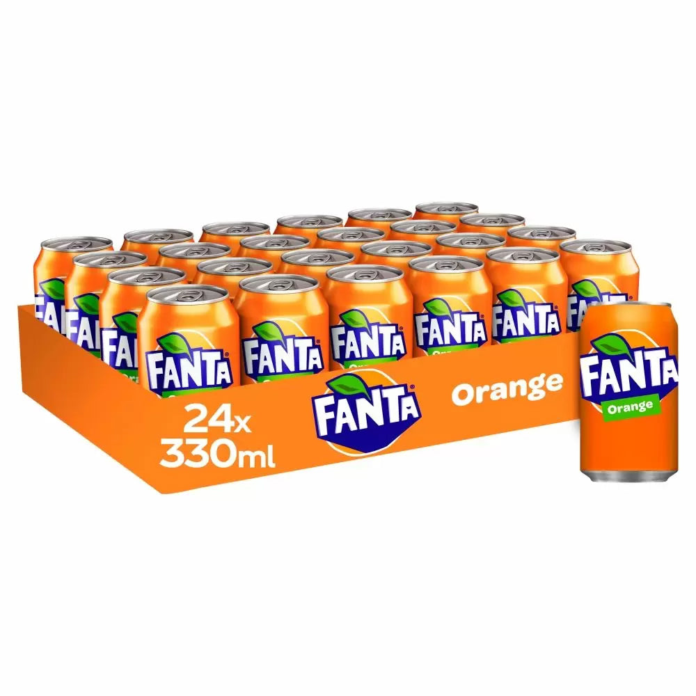 Fanta Orange Cans 24 x 330ml - WingsMart