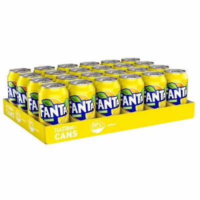 Fanta Lemon Cans 24 x 330ml - WingsMart