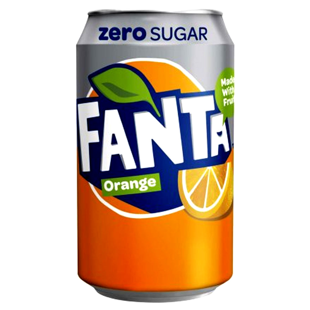 Fanta Orange Zero Cans 24 x 330ml - WingsMart